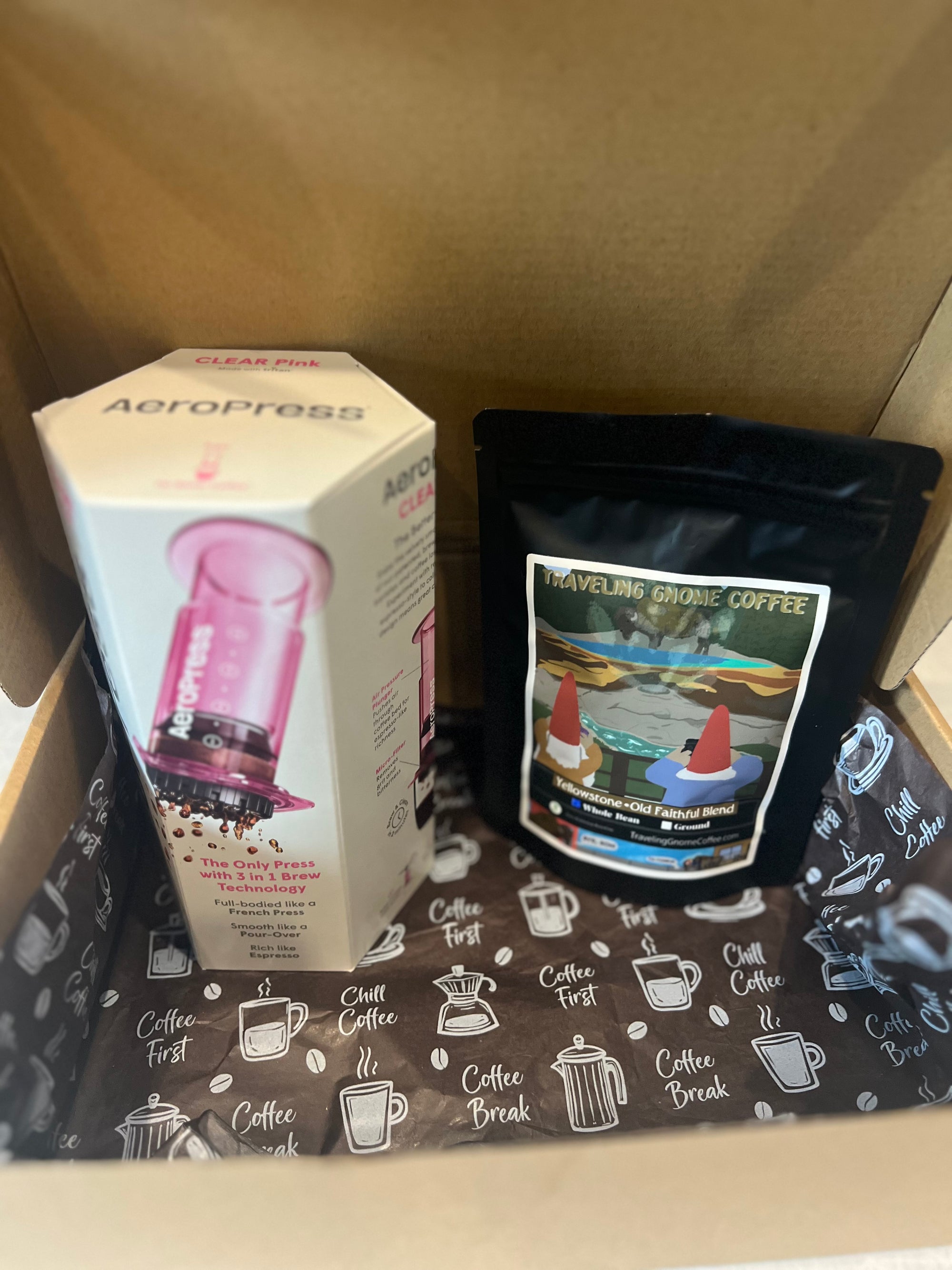 Mother's Day Aeropress and Coffee Gift Box