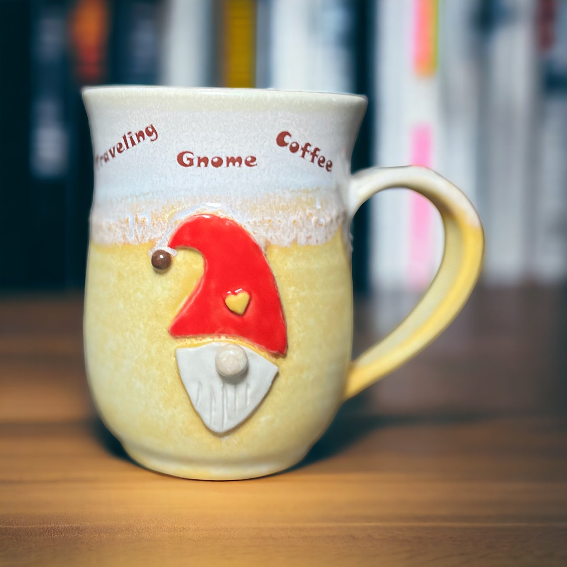 Handcrafted Traveling Gnome Mug